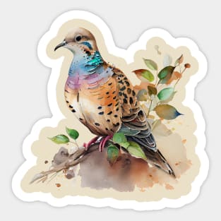 Turtle Dove Watercolor 8.0 Sticker